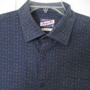 johnnie-O Hangin' Out Mens L/S Blue Cotton Button Front Casual Shirt - Size XL
